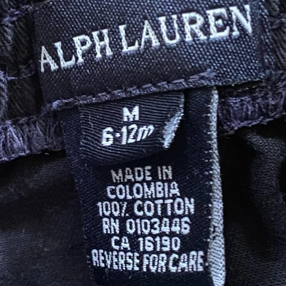 Ralph Lauren Infant Sz M‎ (6-12m) Navy Cotton Twill Chino Short